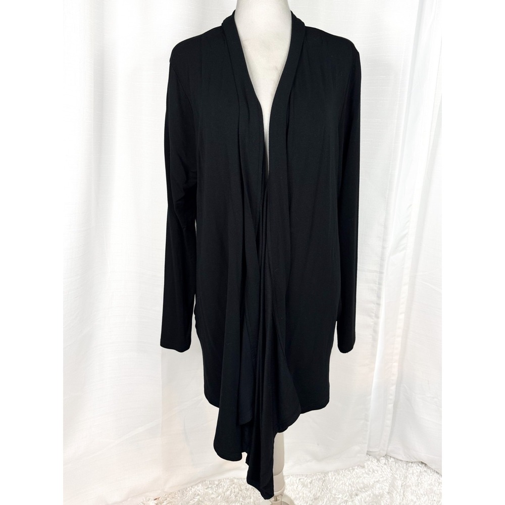 Magnetic Me Nursing Cover Cardigan M/L Black Modal Duster Maternity Magnetic - Picture 1 of 16